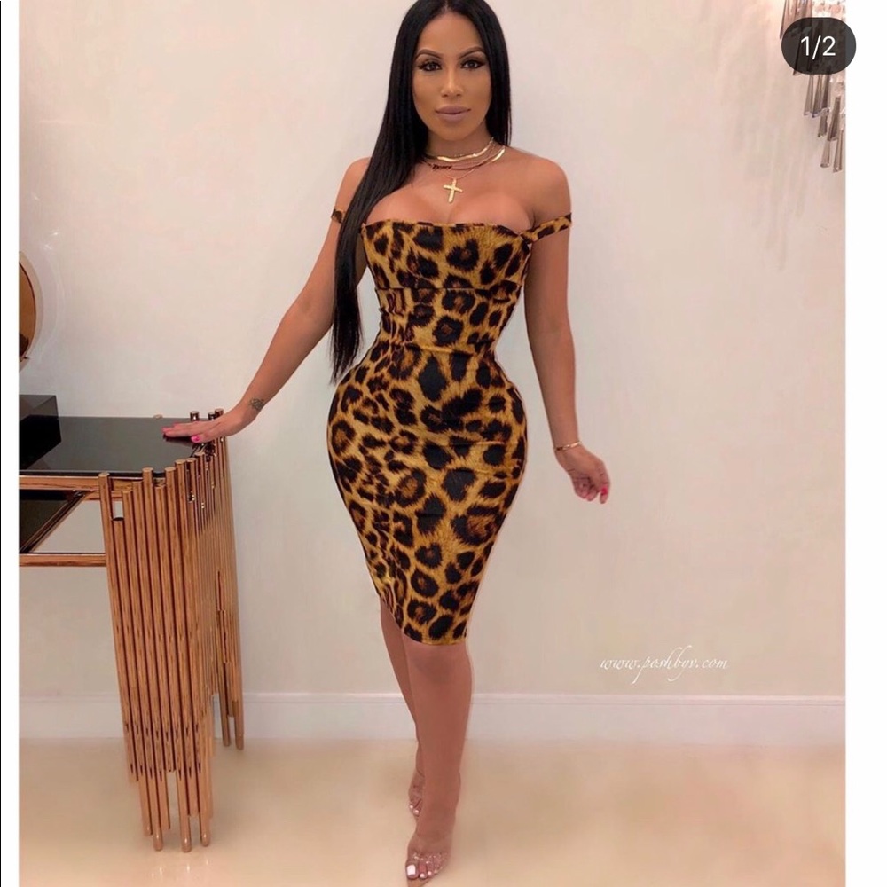 Cheetah print dress